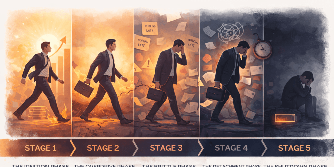 The Stages of Burnout in High Achievers